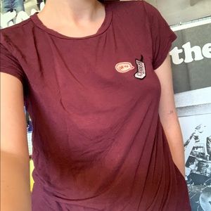 american eagle soft graphic patch tee!!